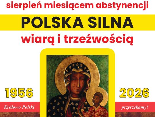 Sierpień miesiącem abstynencji