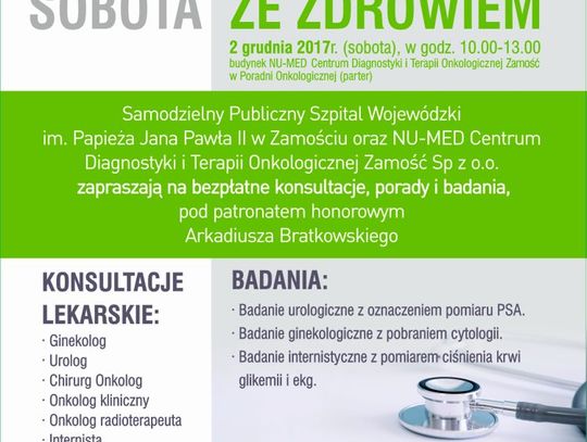 Sobota ze zdrowiem