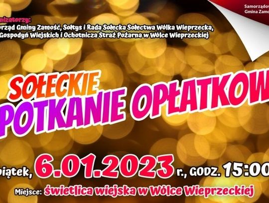 Sołeckie spotkanie opłatkowe w Wólce Wieprzeckiej