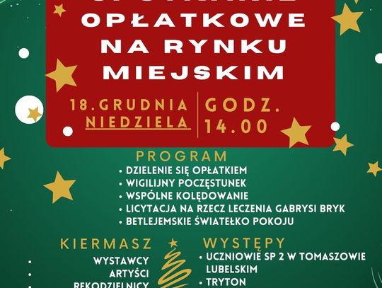 Spotkanie opłatkowe w Tomaszowie i wyjątkowy koncert