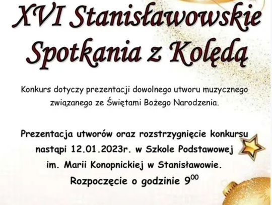 Stanisławowskie spotkania z kolędą