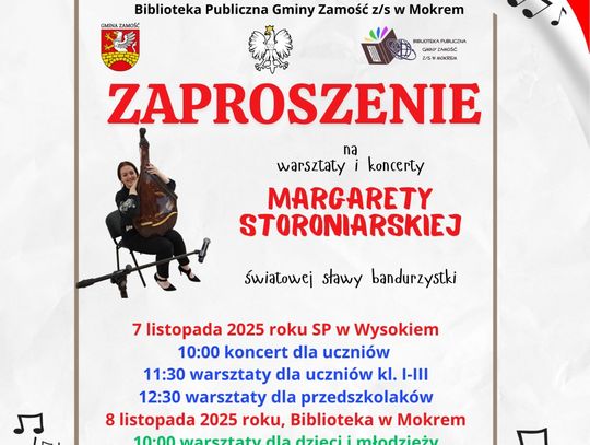 Światowej sławy bandurzystka wystąpi w Mokrem