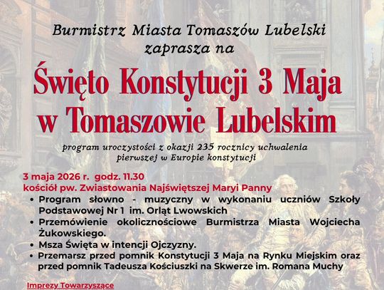 Święto Konstytucji 3 Maja w Tomaszowie Lubelskim