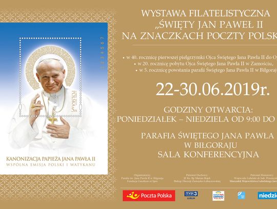 Święty Jan Paweł II na znaczkach Poczty Polskiej