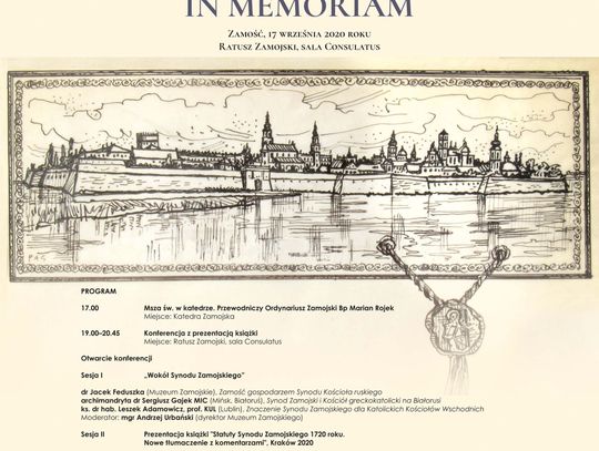 SYNOD ZAMOJSKI 1720 – 2020 IN MEMORIAM 17.09.2020 w Zamościu