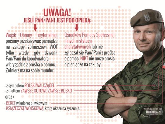 Terytorialsi pomagają seniorom i kombatantom