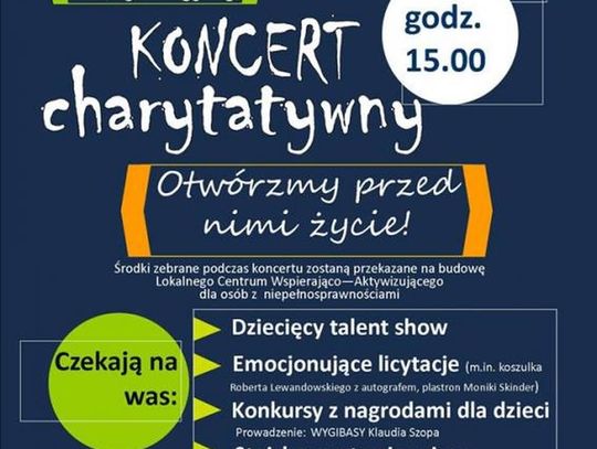 Tomaszów Lubelski: koncert 'Otwórzmy przed nimi życie'