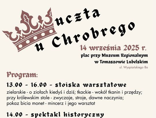 Tomaszów Lubelski szykuje się na "Ucztę u Chrobrego"