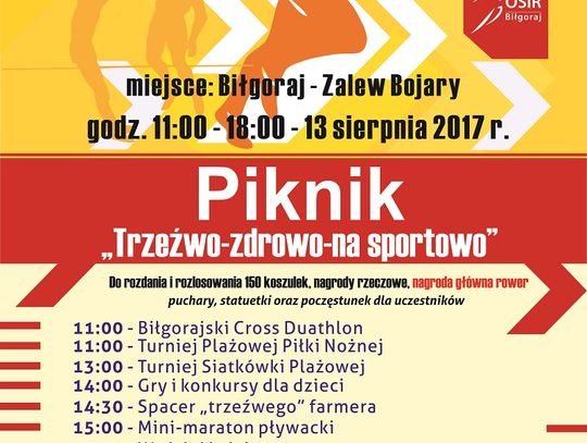 ,,Trzeźwo – zdrowo – na sportowo'' nad zalewem Bojary