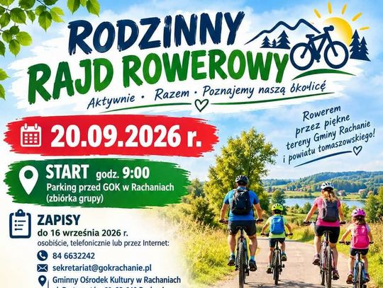 V Rodzinny Rajd Rowerowy przez gminę Rachanie i okolice