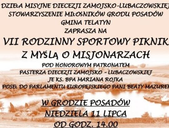 VII Rodzinny Piknik Sportowy z myślą o misjonarzach w Posadowie