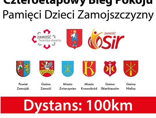 W sierpniu odbędzie się XXXIV Czteroetapowy Bieg Pokoju Pamięci Dzieci Zamojszczyzny 