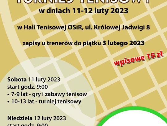 W Zamościu odbędą się tenisowe turnieje 