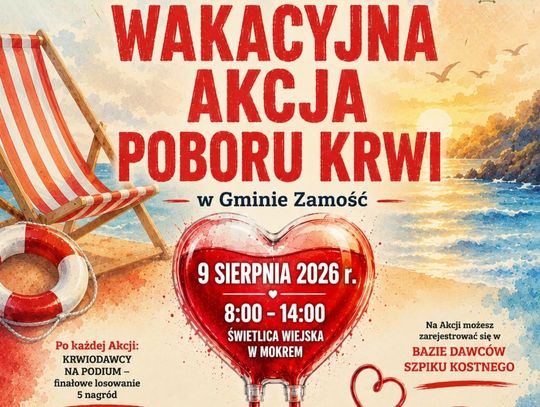 Wakacyjna Akcja Poboru Krwi w Mokrem