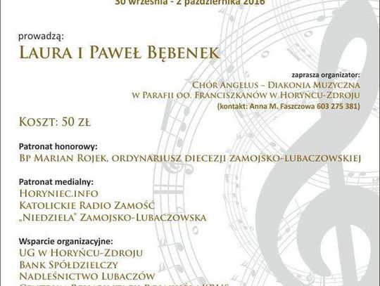 Warsztaty Muzyki Liturgicznej w Horyńcu-Zdroju