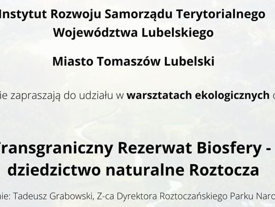 Warsztaty Rezerwatu Biosfery