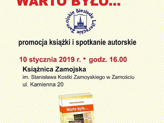 „Warto było” - promocja książki i spotkanie z autorem