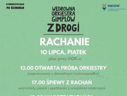 Wędrowna Orkiestra Gimplów zawita do Rachań