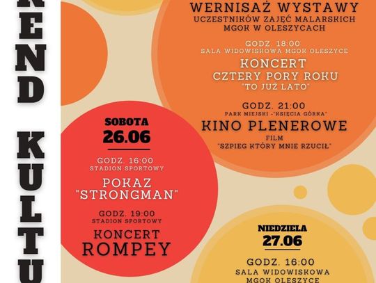 Weekend Kultury w Oleszycach