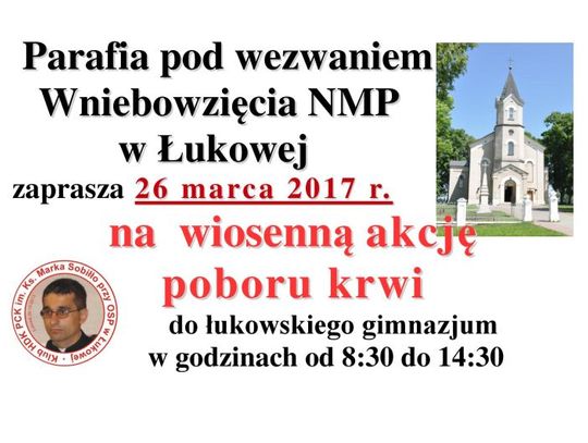 Wiosenna zbiórka krwi