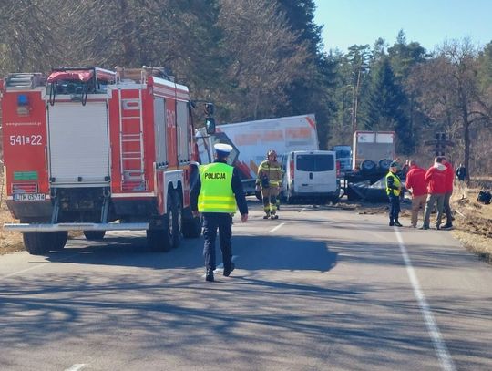 Wpadka nietrzeźwego kierowcy, który najechał na wypadek 