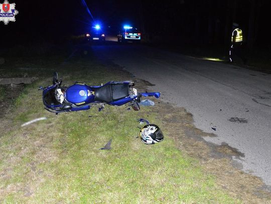 Wyjeżdżając z posesji zderzyła się z motocyklistą