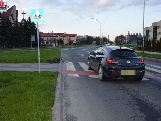 Wypadek na przejeździe dla rowerów