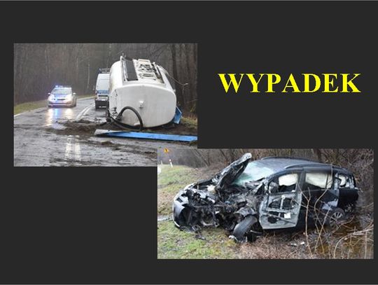 Wypadek z udziałem cysterny