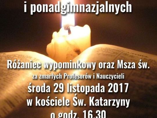 Wypominki za zmarłych nauczycieli zamojskich szkół 