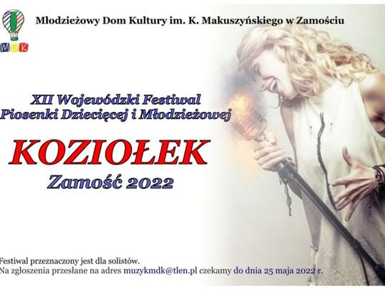 XII Wojewódzki Festiwal Piosenki Dziecięcej i Młodzieżowej „Koziołek”