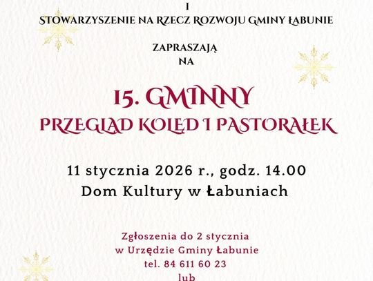 XV Gminny Przegląd Kolęd i Pastorałek w Łabuniach