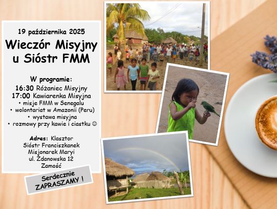 Z sercem dla misji – Zamość zaprasza na spotkanie misyjne