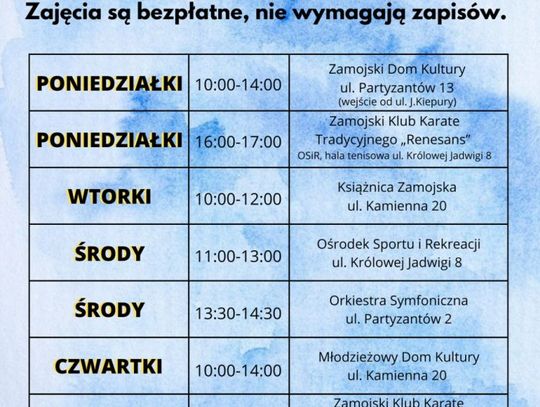 Zajęcia artystyczno-sportowe dla uchodźców z Ukrainy