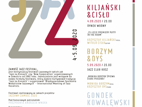 ZAMOŚĆ JAZZ FESTIVAL 2020