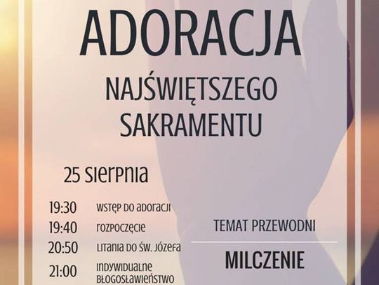 Zaproszenie na adorację do Lubaczowa