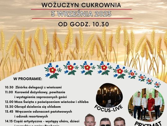 Zaproszenie na dożynki Powiatu Tomaszowskiego