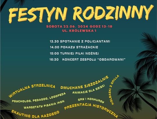 Zaproszenie na "Festyn Rodzinny" przy tomaszowskim Sanktuarium