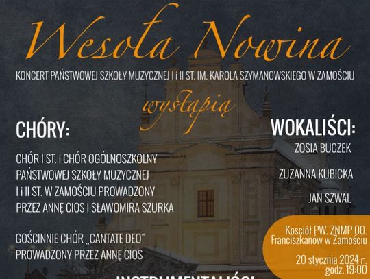 Zaproszenie na koncert "Wesoła Nowina"