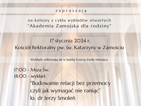 Zaproszenie na wykład o budowaniu relacji