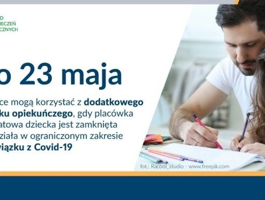 Zasiłek opiekuńczy przedłużony do 23 maja