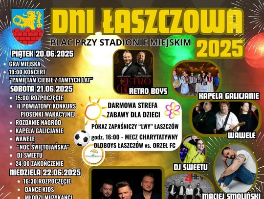 Zbliża się weekend pełen atrakcji! Dni Łaszczowa 2025