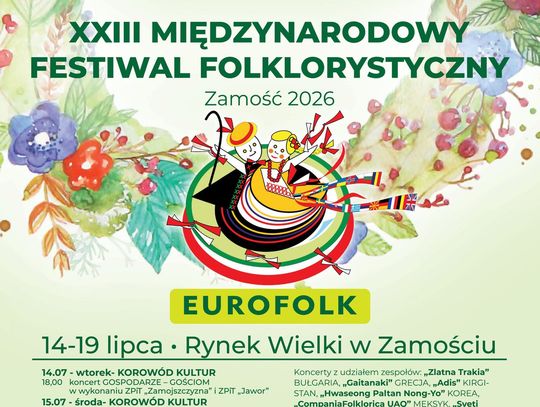 Zbliża się XXIII edycja „Eurofolku" w Hetmańskim Grodzie
