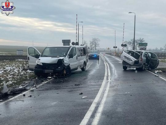 Zderzenie dwóch pojazdów w Jarosławcu