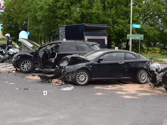 Zderzenie pojazdów na ul. Dzieci Zamojszczyzny w Zamościu