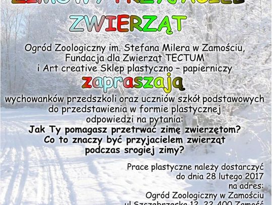 Zimowy przyjaciel zwierząt – konkurs ZOO