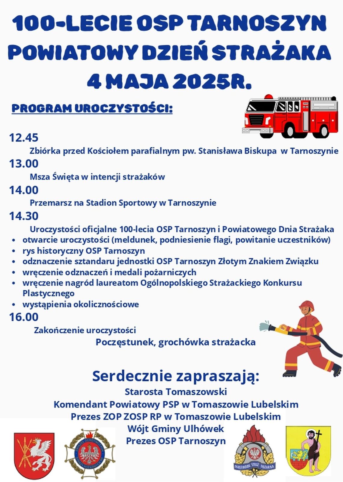 100 - lecie OSP Tarnoszyn i Powiatowy Dzień Strażaka