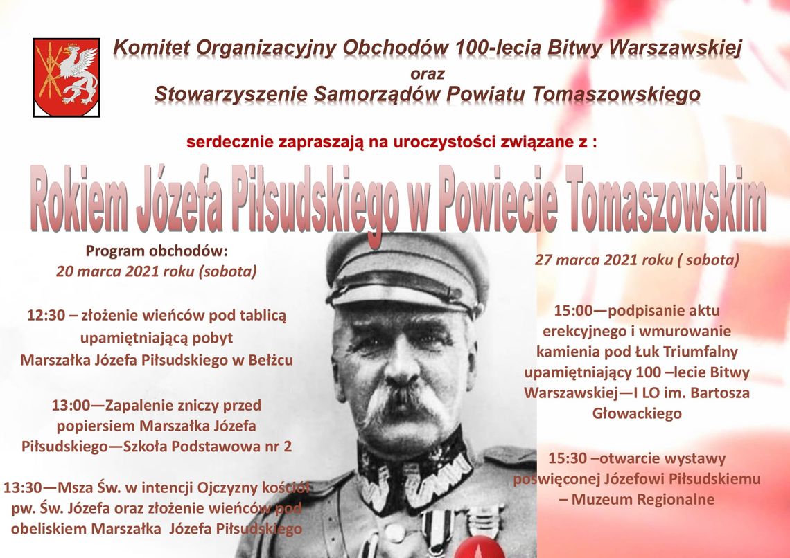 100. rocznica pobytu marszałka Piłsudskiego w Tomaszowie