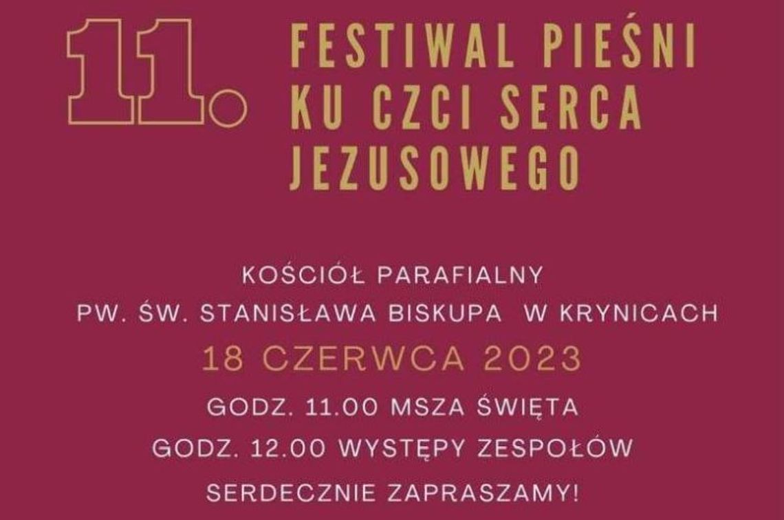 11. Przegląd Pieśni ku czci Serca Jezusowego w Krynicach