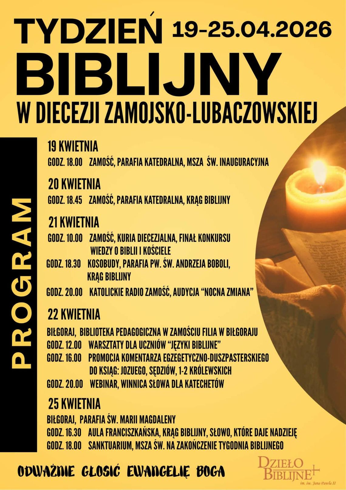 18. Tydzień Biblijny w diecezji zamojsko-lubaczowskiej