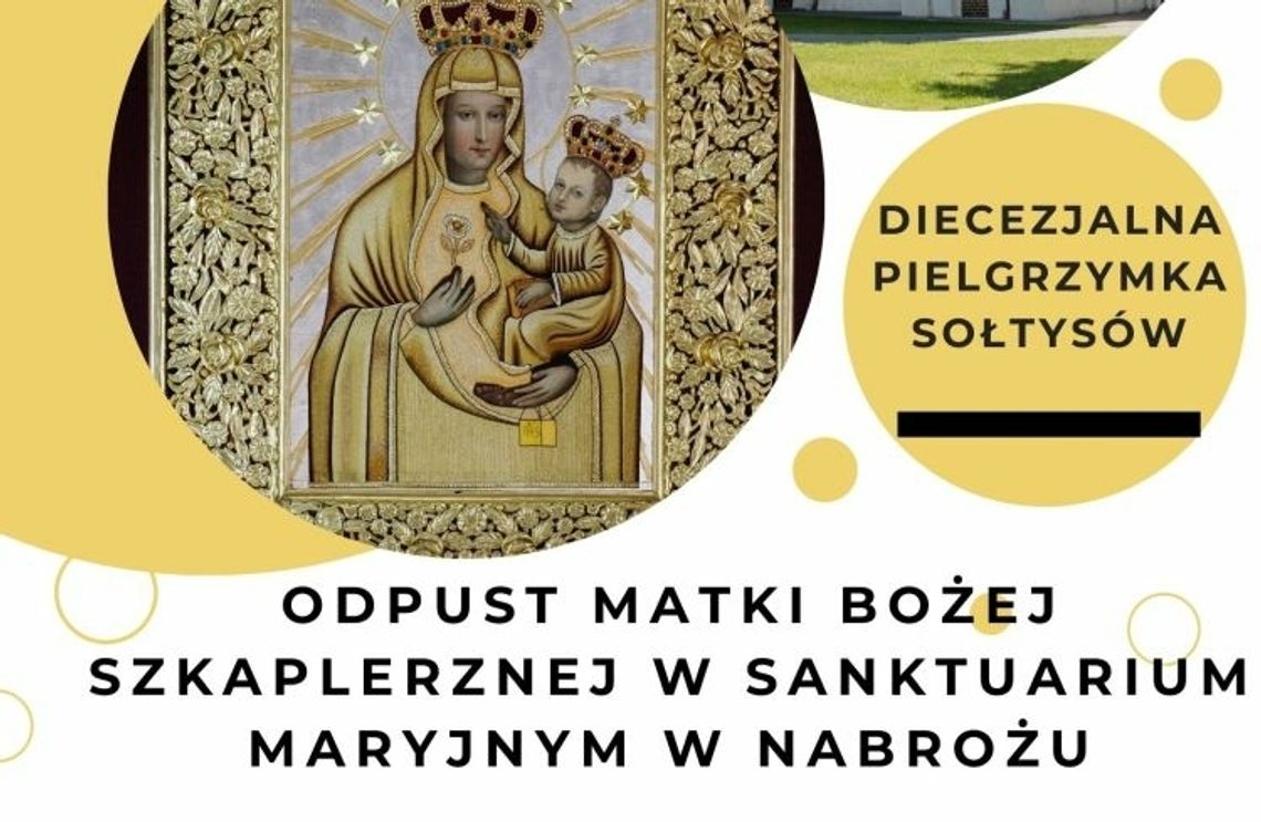 20-lecie Koronacji Cudownego Obrazu Matki Bożej Nabroskiej - zaproszenie